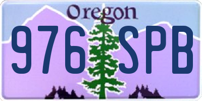 OR license plate 976SPB