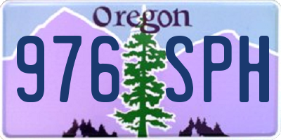 OR license plate 976SPH