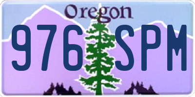 OR license plate 976SPM