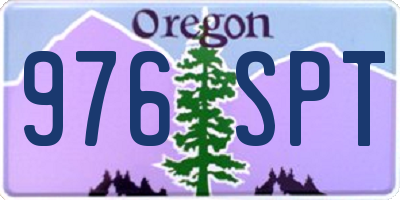 OR license plate 976SPT
