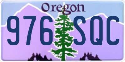 OR license plate 976SQC