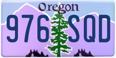 OR license plate 976SQD