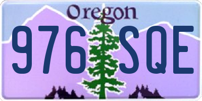 OR license plate 976SQE