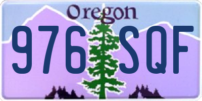 OR license plate 976SQF