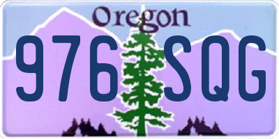 OR license plate 976SQG