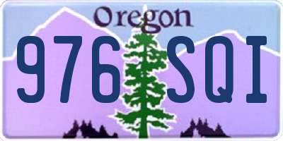 OR license plate 976SQI