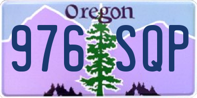 OR license plate 976SQP