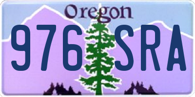 OR license plate 976SRA