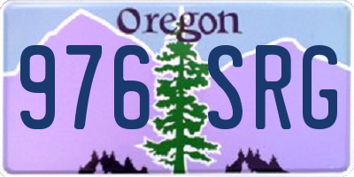 OR license plate 976SRG