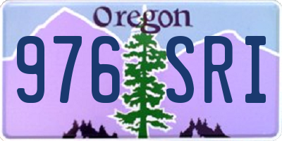 OR license plate 976SRI