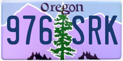 OR license plate 976SRK