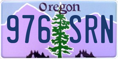OR license plate 976SRN