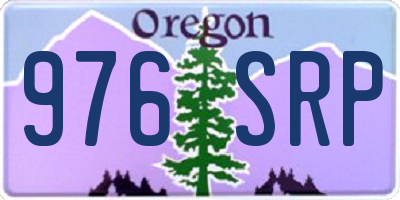OR license plate 976SRP