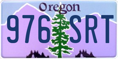 OR license plate 976SRT