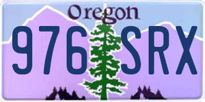OR license plate 976SRX