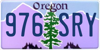 OR license plate 976SRY