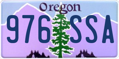 OR license plate 976SSA