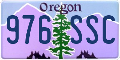 OR license plate 976SSC