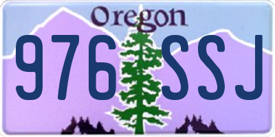 OR license plate 976SSJ