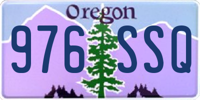 OR license plate 976SSQ