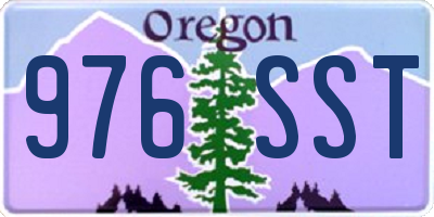 OR license plate 976SST