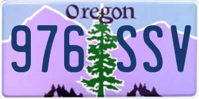 OR license plate 976SSV