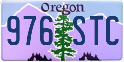 OR license plate 976STC