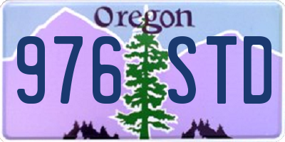OR license plate 976STD
