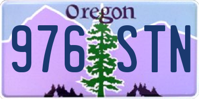 OR license plate 976STN