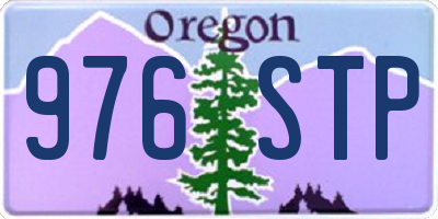 OR license plate 976STP