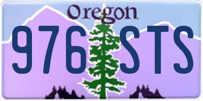 OR license plate 976STS