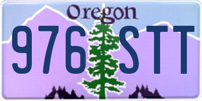 OR license plate 976STT