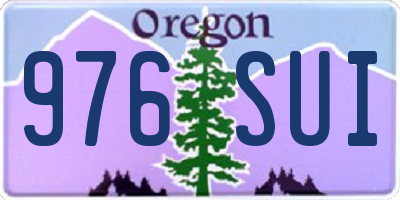 OR license plate 976SUI