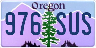 OR license plate 976SUS