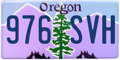 OR license plate 976SVH