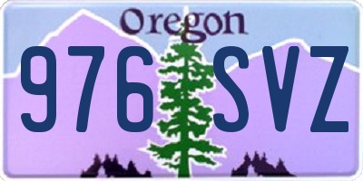 OR license plate 976SVZ