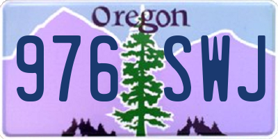 OR license plate 976SWJ
