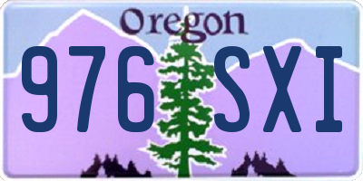 OR license plate 976SXI