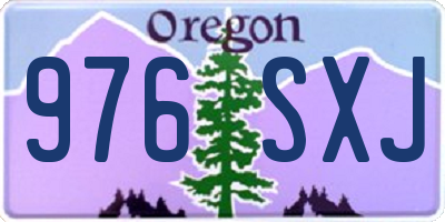 OR license plate 976SXJ