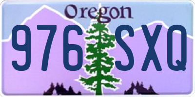 OR license plate 976SXQ