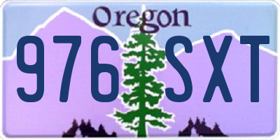 OR license plate 976SXT