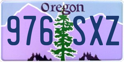 OR license plate 976SXZ