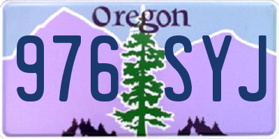 OR license plate 976SYJ