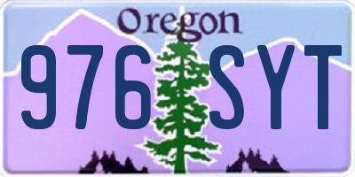 OR license plate 976SYT