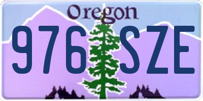 OR license plate 976SZE