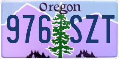OR license plate 976SZT
