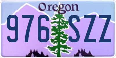 OR license plate 976SZZ