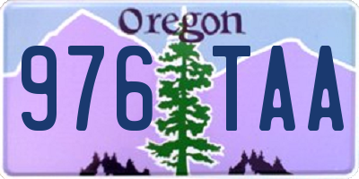 OR license plate 976TAA
