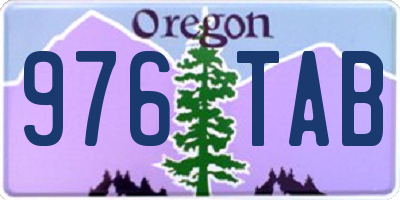 OR license plate 976TAB
