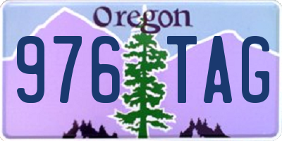 OR license plate 976TAG